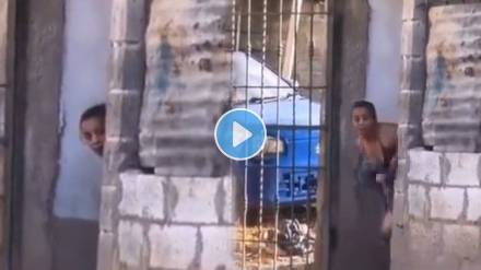 Wife chases husband