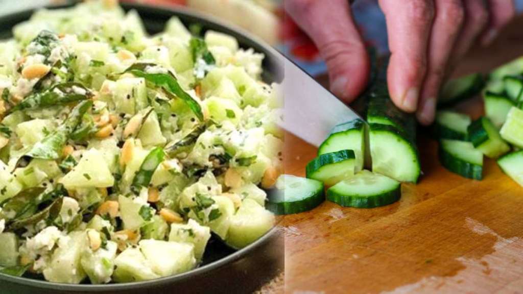 cucumber salad, Khamang Kakdi Recipe