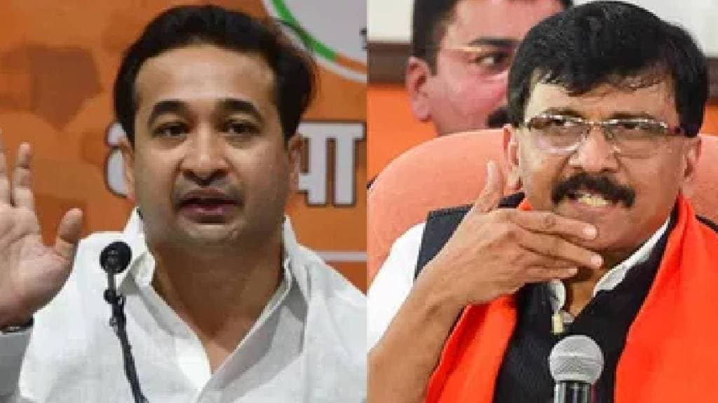What Nitesh Rane Said About Sanjay Raut