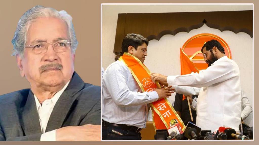 My son Bhushan Desai joins the Shinde group today is painful for me Said Subhash Desai My son Bhushan Desai joins the Shinde group today is painful for me Said Subhash Desai