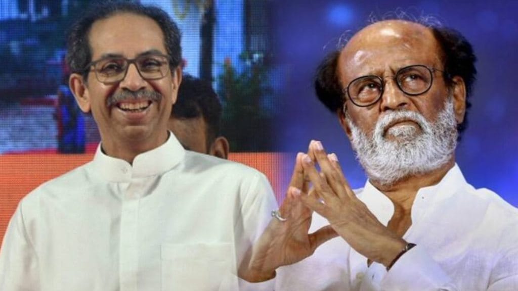Rajinikanth meets Uddhav Thackeray Rajinikanth meets Uddhav Thackeray