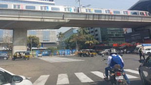 partially painted zebra stripes mumbai