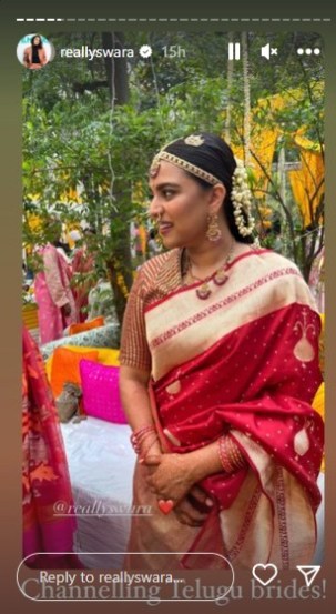 swara bridal look
