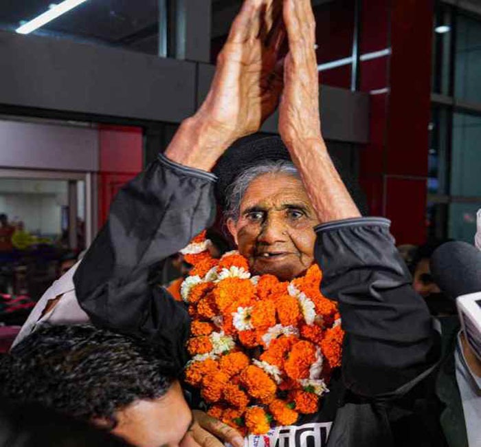 Golden grandmother did wonders at the age of 95 winning 3 gold medals in athletics and hoisted the country's flag