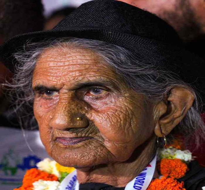Golden grandmother did wonders at the age of 95 winning 3 gold medals in athletics and hoisted the country's flag