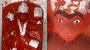 viral video of hanuman temple