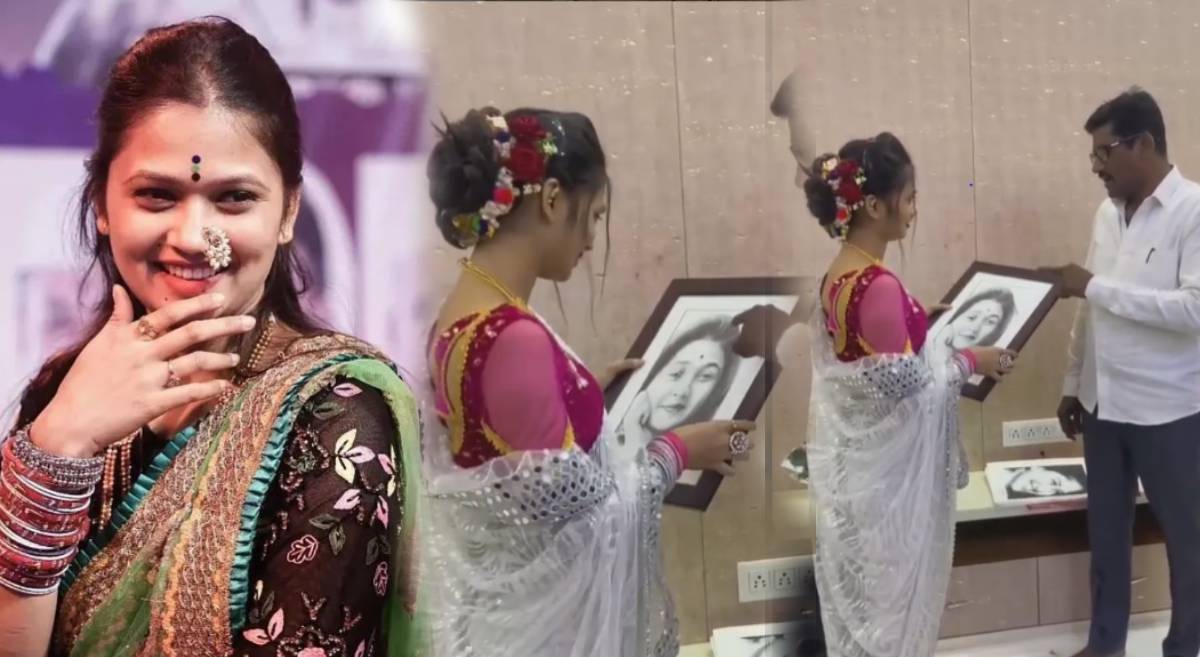Gautami Patil Viral Photo Controversy Standing In Front of god Vitthal Netizen Angry Comments on Expensive Gifts By Fan are Stupid