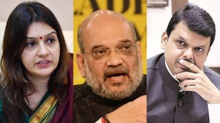 Priyanka Chaturvedi Amit Shah Devendra Fadnavis