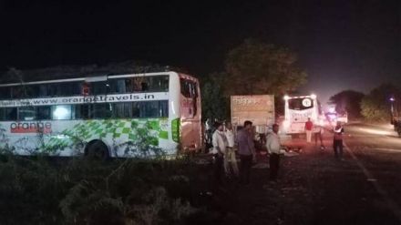 Pune Solapur highway bus accident