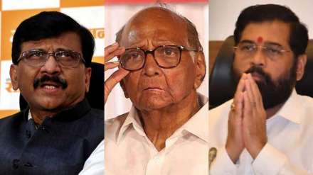 Sanjay Raut Sharad Pawar Eknath Shinde