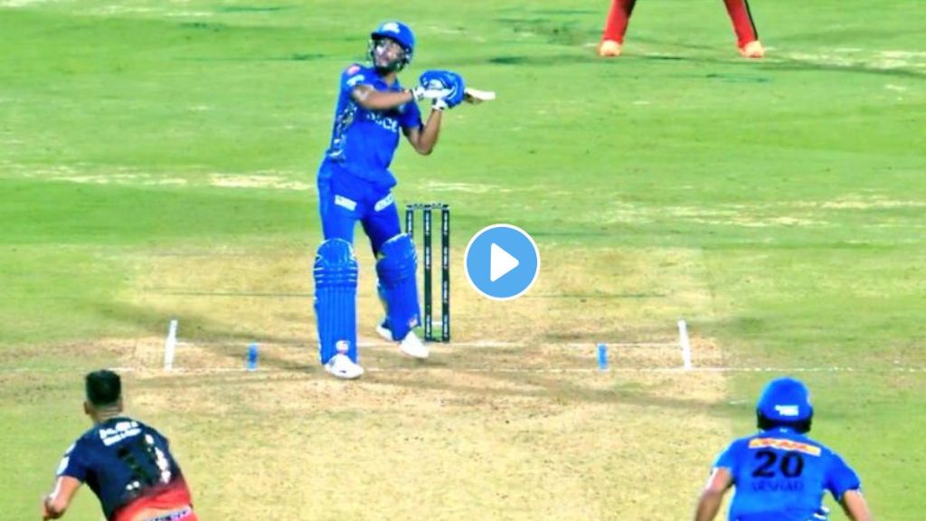 Tilak Varma Helicopter Shot Against RCB Tilak Varma Helicopter Shot Against RCB