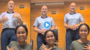 vanshika kaushik reel video with anupam kher