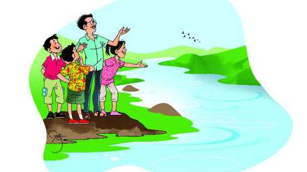 river cleaning drive by kids