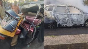 car auto accident nagpur