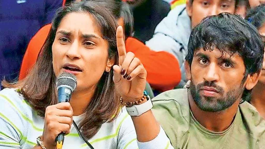 wrestlers vinesh phogat and bajrang punia
