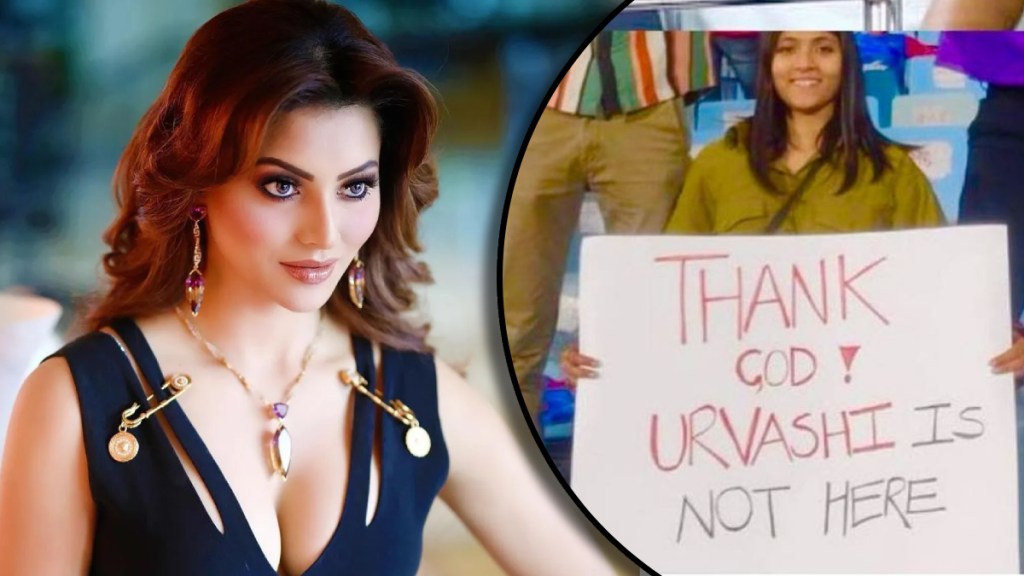 urvashi rautela sahred ipl match photo