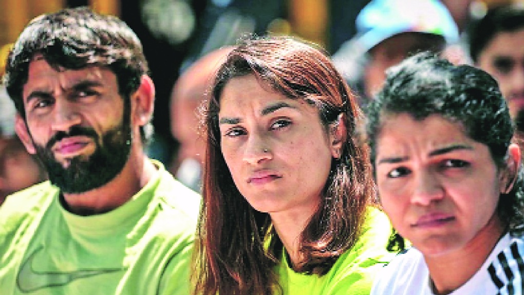 wrestling protest in delhi 19