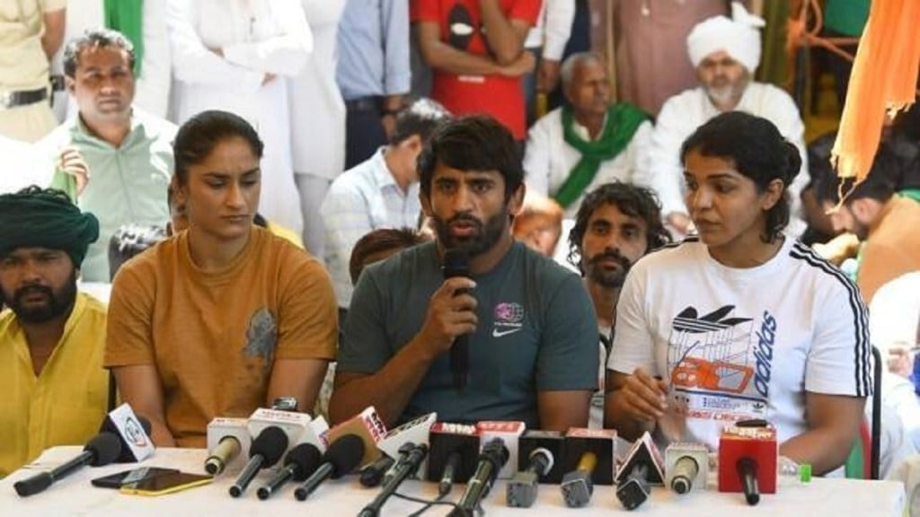 Wrestlers protest Panel asked us for audio video proof member said Brij Bhushan Singh like father figure sgk 96