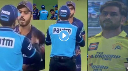 IPL2023: Nitish Rana clashed with the umpire in the middle of the match BCCI can take strict action