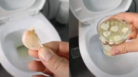 put a clove of garlic in your toilet, Easy Ways to Clean Bathroom