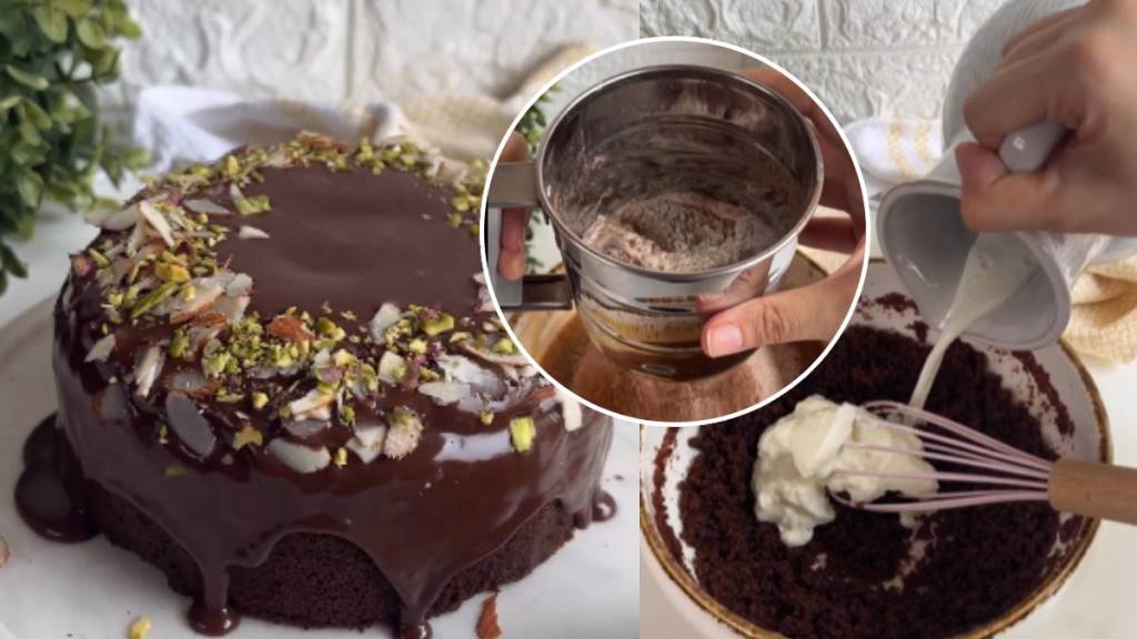 Ragi Jaggery Chocolate Cake