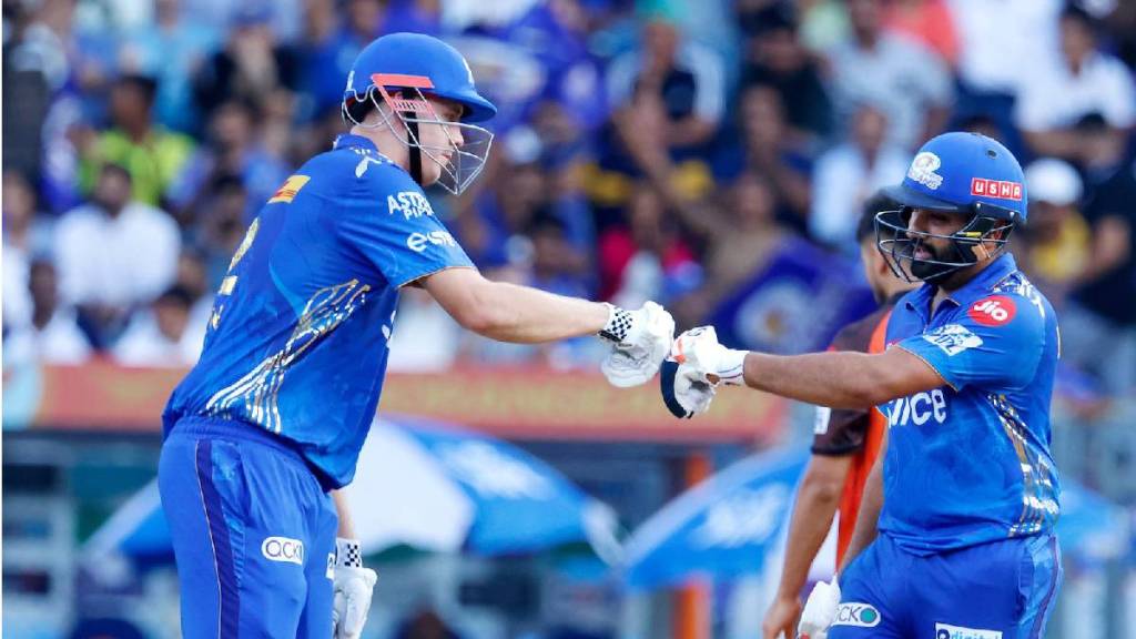 Mumbai Indians vs Sunrisers Hyderabad Match Score in Marathi