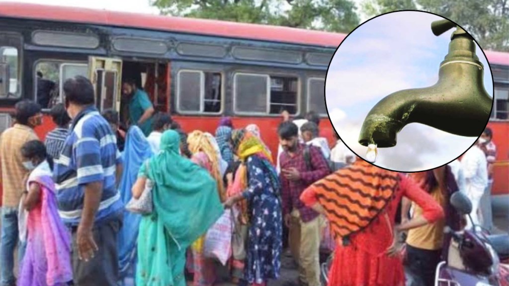 ST station handling four lakh passengers without water