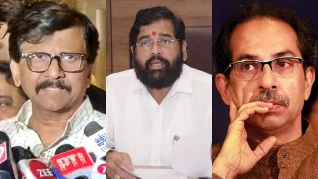 Sanjay Raut Eknath Shinde Uddhav Thackeray