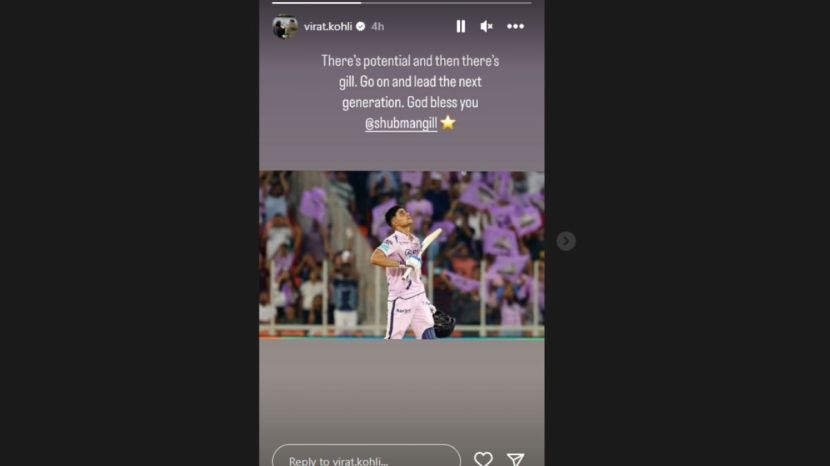 Virat Kohli Instagram Story On Shubman Gill Viral