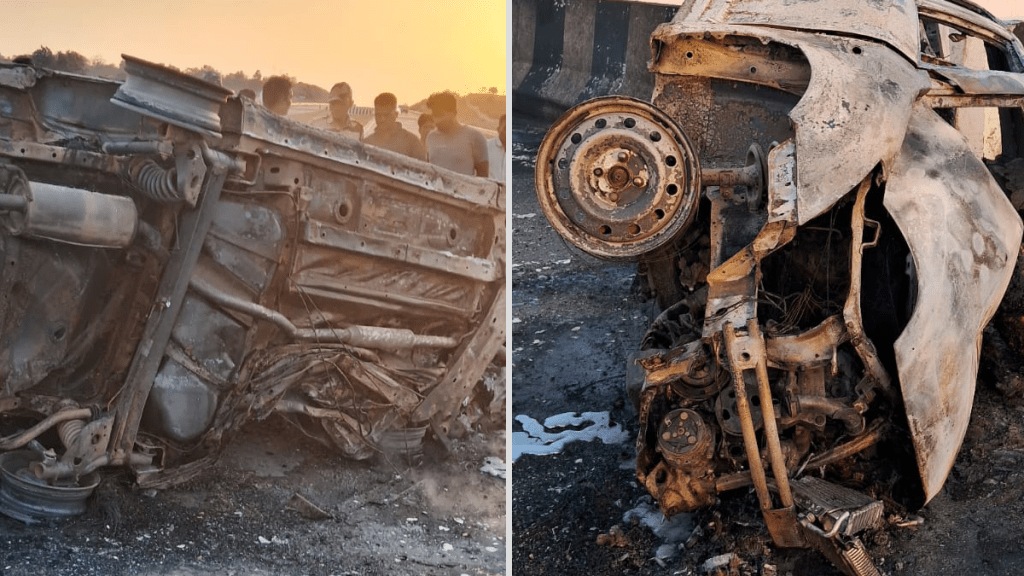 two people died car accident samruddhi highway buldhana