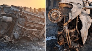 two people died car accident samruddhi highway buldhana