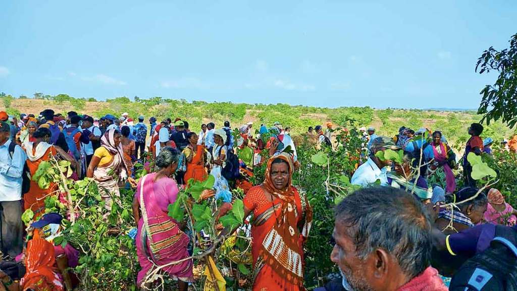 protest against barsu refinery project