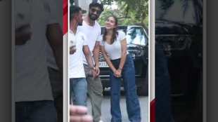 Vicky Kaushal Sara Ali Khan spotted together on the occasion of their upcoming film