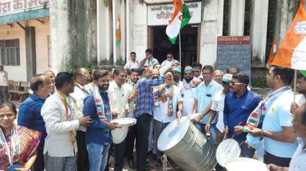 congress celebration in sangli
