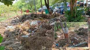 garbage heap in navi mumbai municipal headquarters