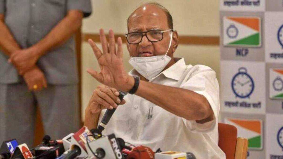 sharad pawar press conference satara devendra fadnavis sanjay raut prithviraj chavan