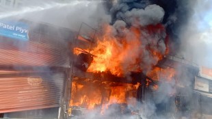 Massive fire near Titan Hospital