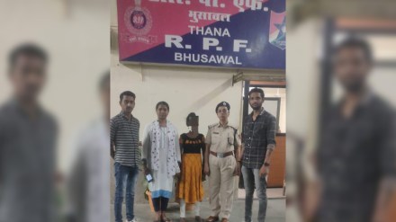 Children rescued by the Railway Security Force