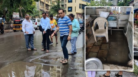 Ganeshnagar Ragai Mandir area road sewer water entering the house. Ganeshnagar Ragai Mandir area road sewer water entering the house.