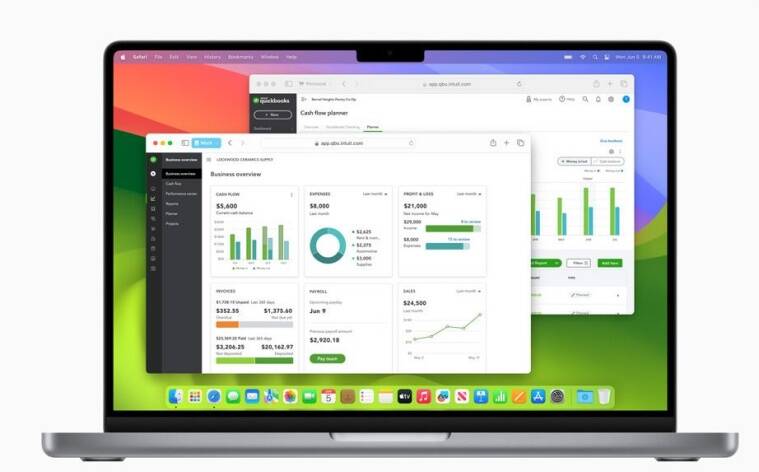 macOS सोनोमा, त्याच्या Mac ऑपरेटिंग सिस्टमची नवीन सिरीज आहे. ज्यामध्ये विजेट्स , Apple TV अनेक नवीन सुविधा देण्यात आल्या आहेत. (Image Credit-Apple)