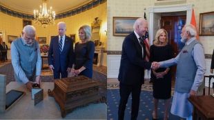 Narendra modi joe bieden met in white house