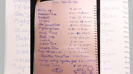 6 years old 15 min study time table viral