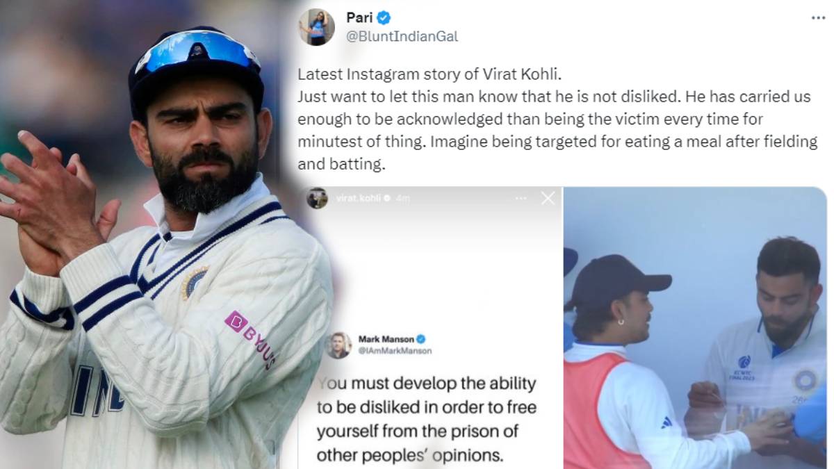 India WTC Lost Virat Kohli Brutally Trolled Saying Sachin Tendulkar Did Not Eat Three Days Over Kohli Eating Photo Former Gives Slam Reply 