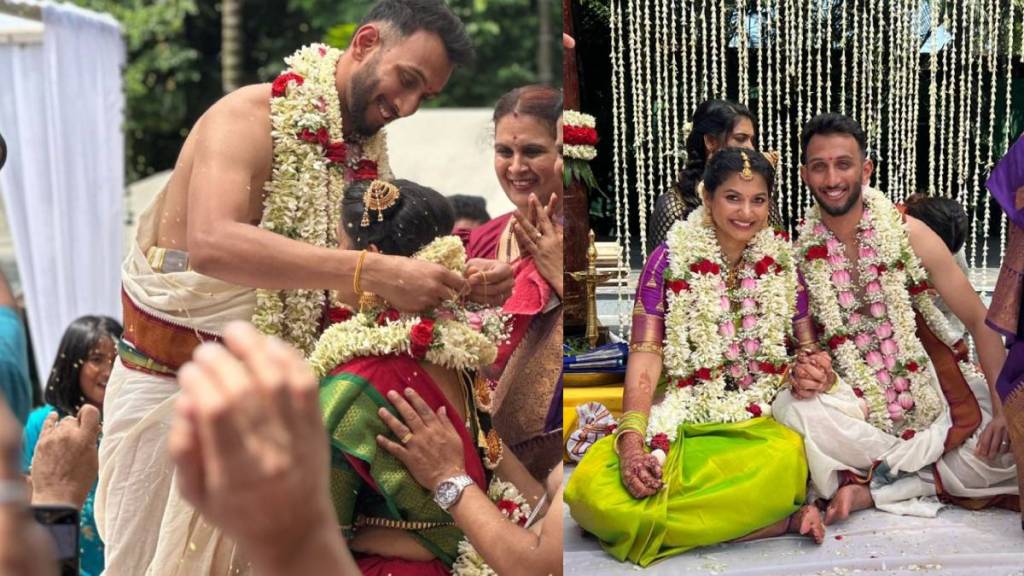 Indian fast bowler Prasidha Krishna married