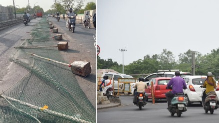 traffic jam ajani railway bridge traffic police not solve problem nagpur