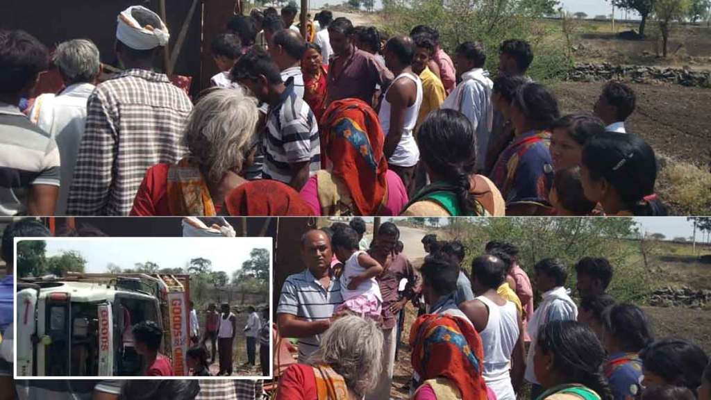 devotees injured after vehicle overturned devotees injured after vehicle overturned