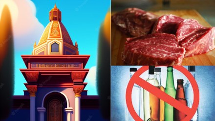 campaign to free alcohol and meat in the temple