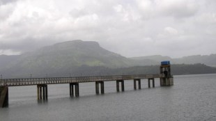 rain in Morbe Dam