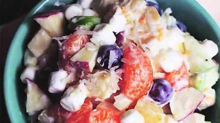 worm in fruit salad cup