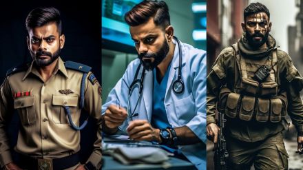 Virat Kohli's Dashavatar artist Create 10 Different professions AI photo netizens react Virat Kohli's Dashavatar artist Create 10 Different professions AI photo netizens react
